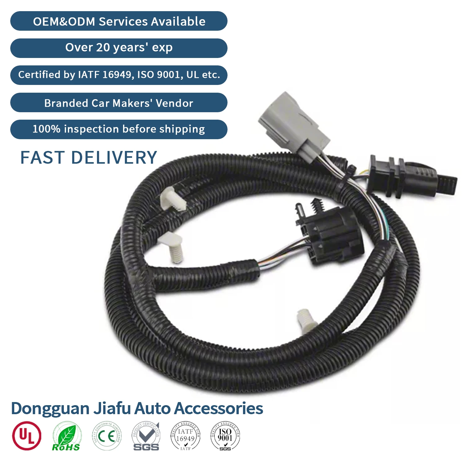 Прочный жгут проводов для Ridge, автоматический жгут проводов для Jeep Wrangler JK 07-18 кабель для прицепа в сборе для автомобильного электронного использования
Прочный жгут проводов для Ridge, автоматический жгут проводов для Jeep Wrangler JK 07-18 кабель для прицепа в сборе для автомобильного электронного использования