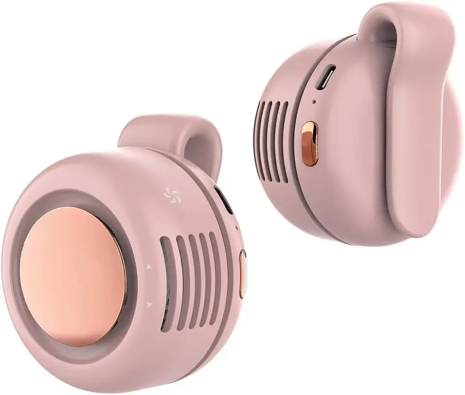 Portable Silent Clip On Bladeless Fan, Rechargeable Wearable Fan - Hands-Free Waist & Neck Cooling, 3 Speeds, 6H Runtime, USB-C Fast Charge (Pink)
Portable Silent Clip On Bladeless Fan, Rechargeable Wearable Fan - Hands-Free Waist & Neck Cooling, 3 Speeds, 6H Runtime, USB-C Fast Charge (Pink)