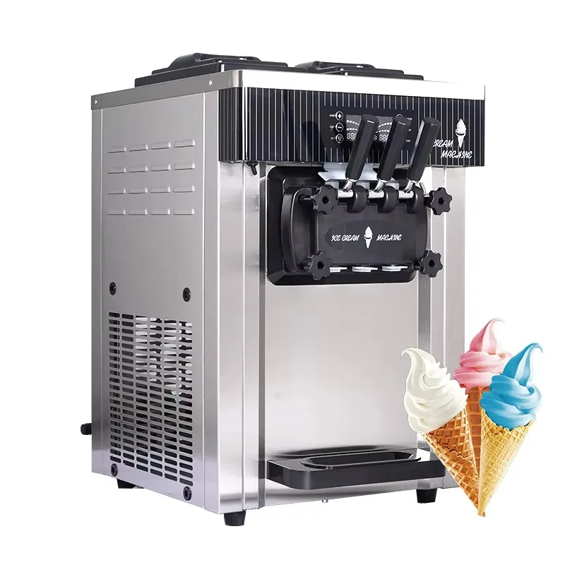 20-28L/h 3 Flavor Soft Ice Cream Maker Machine Commercial Soft Serve Ice Cream Machine
20-28L/h 3 Flavor Soft Ice Cream Maker Machine Commercial Soft Serve Ice Cream Machine