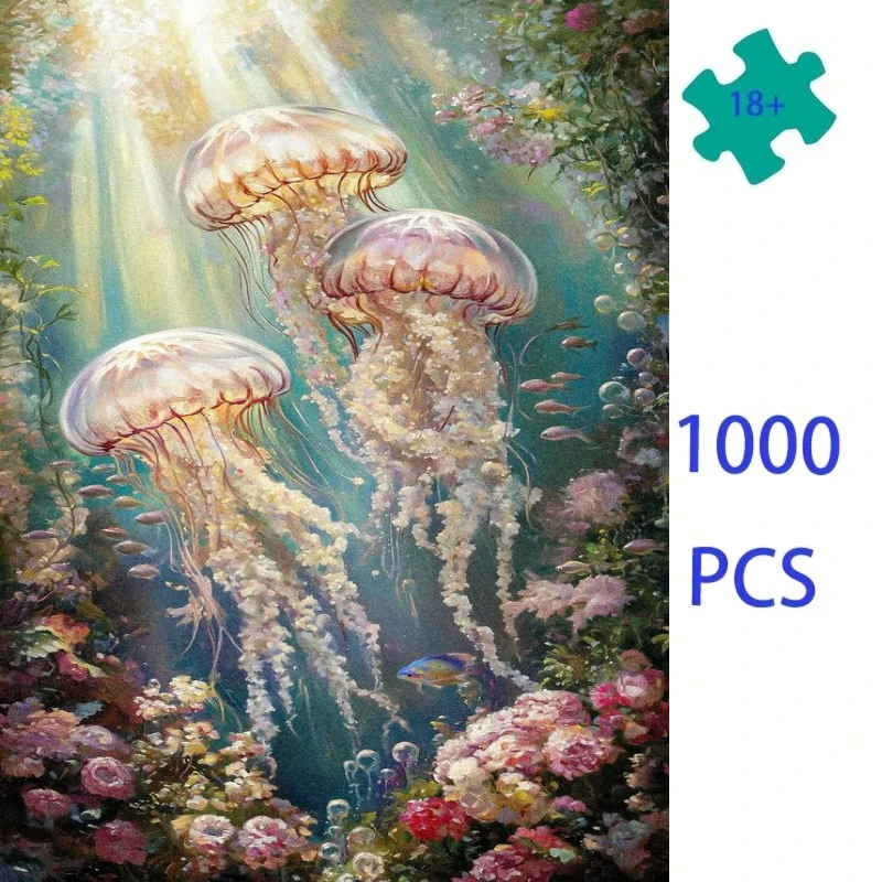 500/1000 PCS Jigsaw Puzzle Jellyfish Fantasy Landscape Home Family Activity Games for Gameroom Bedroom Home Decor Frameless
500/1000 PCS Jigsaw Puzzle Jellyfish Fantasy Landscape Home Family Activity Games for Gameroom Bedroom Home Decor Frameless