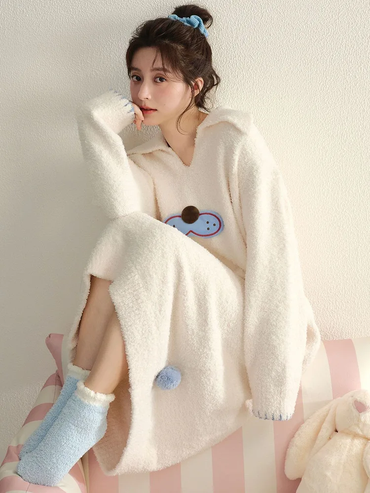 Soft Coral Fce Spwear Long Sve Hooded Dr Women's Home Clothes Warm Plu Lazy Sle f Coral Velvet Autumn Wint...
Soft Coral Fce Spwear Long Sve Hooded Dr Women's Home Clothes Warm Plu Lazy Sle f Coral Velvet Autumn Wint...