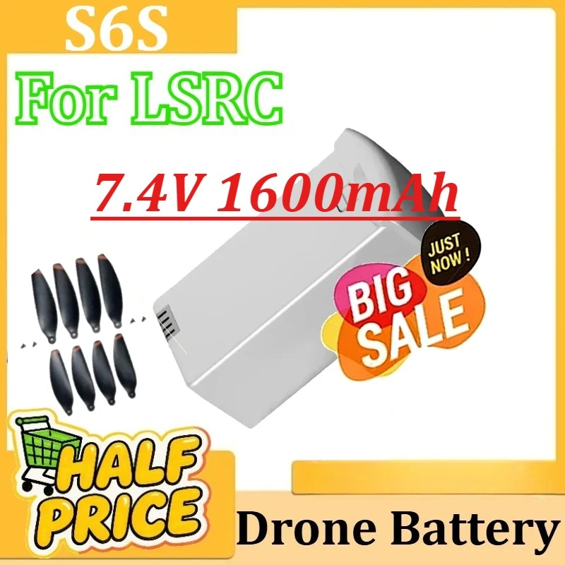 For LSRC Drone Battery Accessories Parts High Quality Replacement Lithium Drone Battery Newly Upgraded S6S 7.4V 1600mAh
For LSRC Drone Battery Accessories Parts High Quality Replacement Lithium Drone Battery Newly Upgraded S6S 7.4V 1600mAh