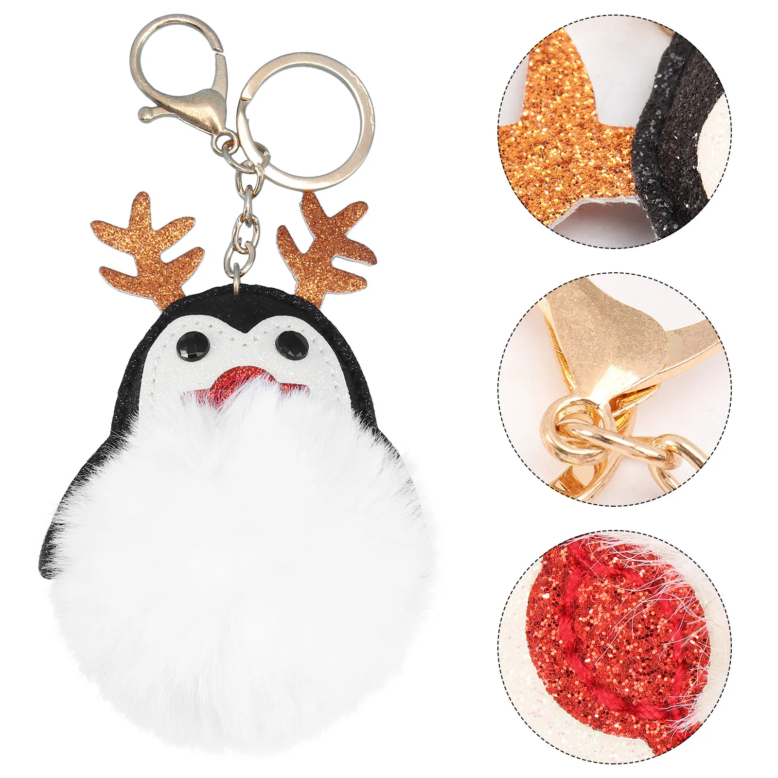 Antlers Penguin Keychain Cartoon Christmas Hanging Pendant Creative Bag Car Key Holder Lovely Gift Key Chain Hanging Pendant
Antlers Penguin Keychain Cartoon Christmas Hanging Pendant Creative Bag Car Key Holder Lovely Gift Key Chain Hanging Pendant