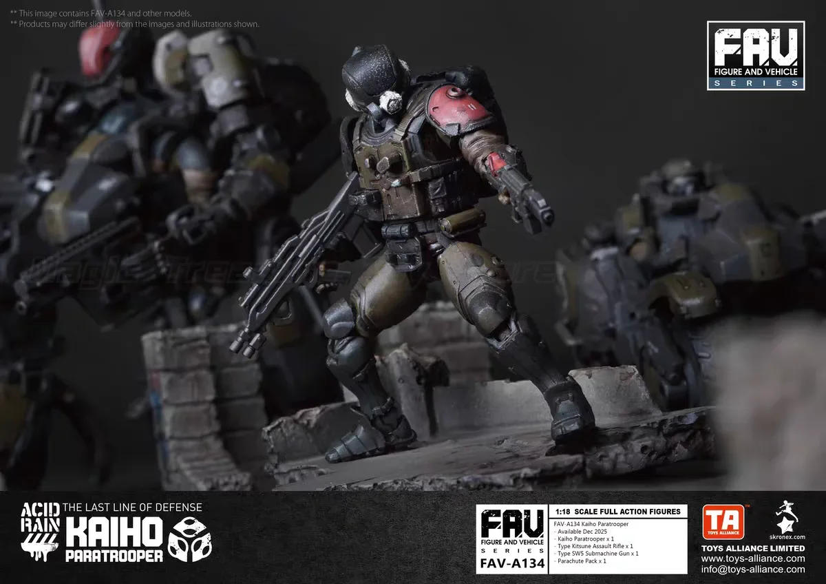 【In Stock】Acid Rain War FAV-A134 Kaiho Paratrooper 1/18 Action Figure Model
【In Stock】Acid Rain War FAV-A134 Kaiho Paratrooper 1/18 Action Figure Model