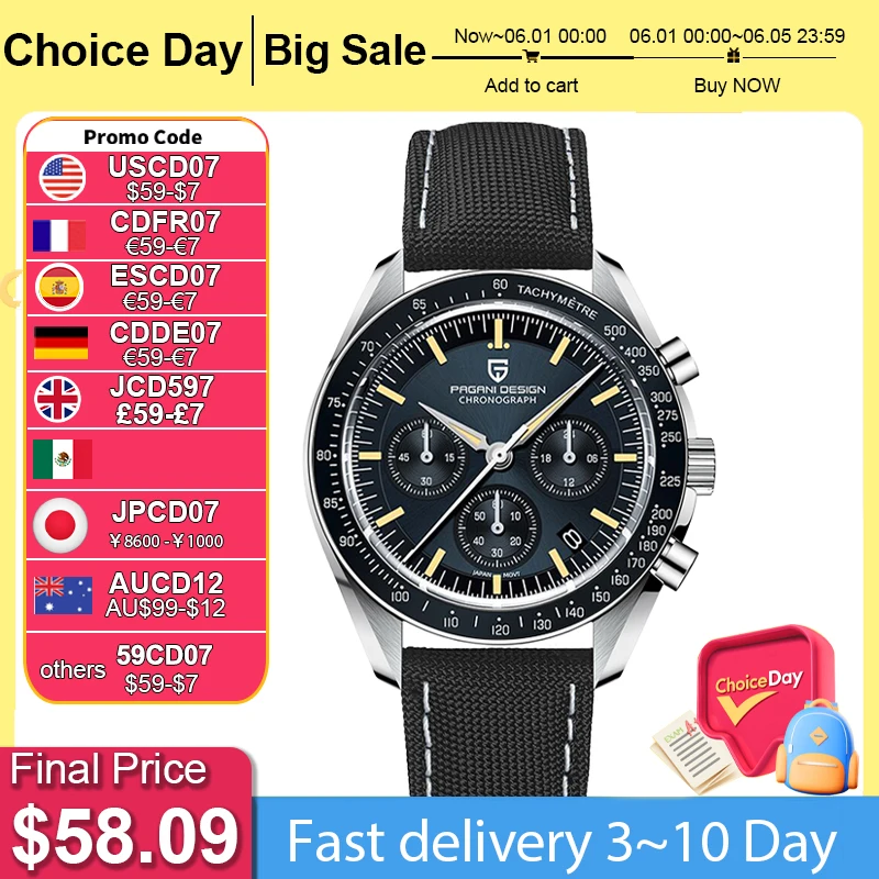PAGANI DESIGN 2025 New Men's Watches Retro Luxury Tribute to CK2998 Quartz Watch For Men Speed Chronograph AR Sapphire crystal
PAGANI DESIGN 2025 New Men's Watches Retro Luxury Tribute to CK2998 Quartz Watch For Men Speed Chronograph AR Sapphire crystal