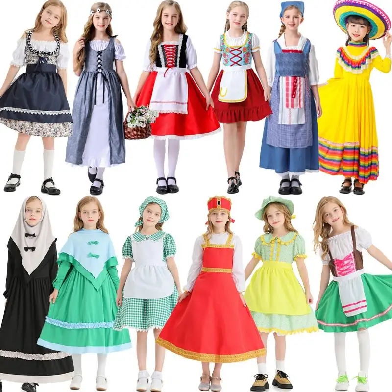 Little Red Riding Hood Country Style Dress Lace Trimmed Maidservant Outfit Children's Day Stage Performance Farm Theme Costume
Little Red Riding Hood Country Style Dress Lace Trimmed Maidservant Outfit Children's Day Stage Performance Farm Theme Costume