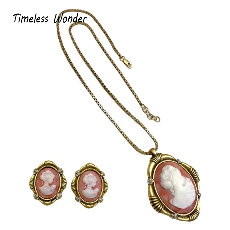 Timeless Wonder Fancy Zircon Figure Chains Necklace N Button Earrings for Women Designer Fine Jewelry Set Rare Vintage 2524
Timeless Wonder Fancy Zircon Figure Chains Necklace N Button Earrings for Women Designer Fine Jewelry Set Rare Vintage 2524