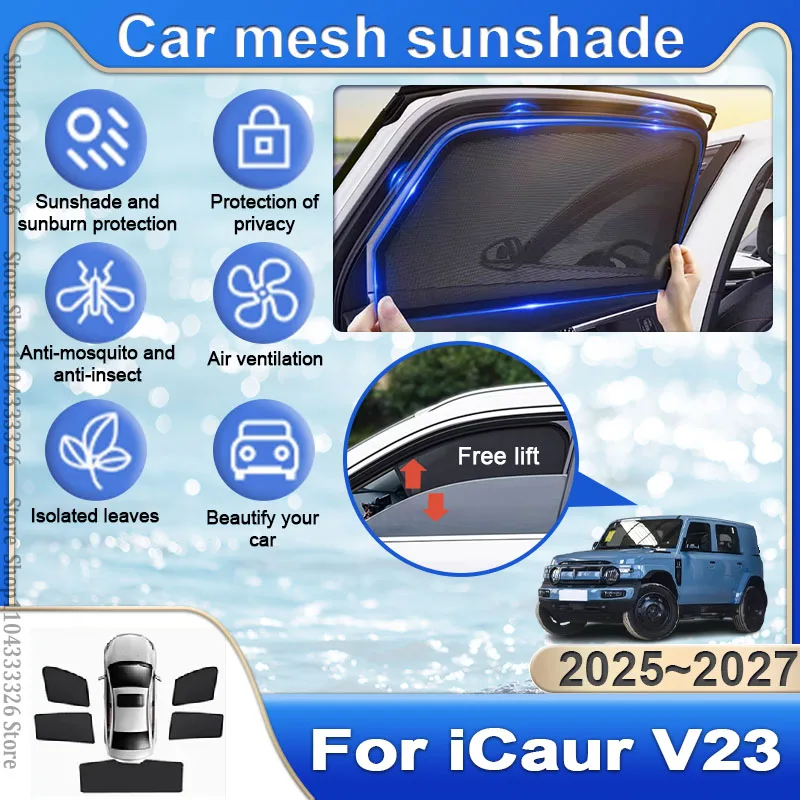 For Chery iCar iCaur V23 2025 2026 2027 Magnetic Car Sunshade Windshield Covers Protector Blind Heat Shield Sunscreen Accessory
For Chery iCar iCaur V23 2025 2026 2027 Magnetic Car Sunshade Windshield Covers Protector Blind Heat Shield Sunscreen Accessory