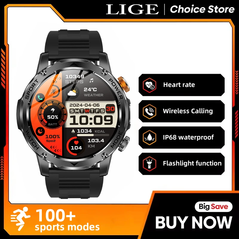 LIGE 2026 Hot Sales Smart Watch Health Monitor Fitness Tracker Outdoor Waterproof Bluetooth Call Wristwatch For Sports Women Men
LIGE 2026 Hot Sales Smart Watch Health Monitor Fitness Tracker Outdoor Waterproof Bluetooth Call Wristwatch For Sports Women Men