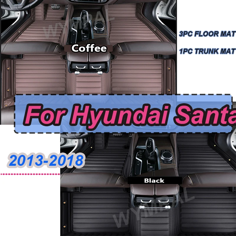 LUXURY Leather Car Floor Mats For Hyundai Santa Fe DM NC 2013~2018 7 Seater Waterproof Pads Car Mat Tapetes Para Car Accessories
LUXURY Leather Car Floor Mats For Hyundai Santa Fe DM NC 2013~2018 7 Seater Waterproof Pads Car Mat Tapetes Para Car Accessories