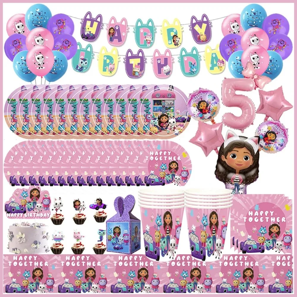 Gabby's Dollhouse Birthday Disposable Banner Cake Topper Hanging Flag Gabby's Dollhouse Balloons Party Set Birthday Decoration
Gabby's Dollhouse Birthday Disposable Banner Cake Topper Hanging Flag Gabby's Dollhouse Balloons Party Set Birthday Decoration