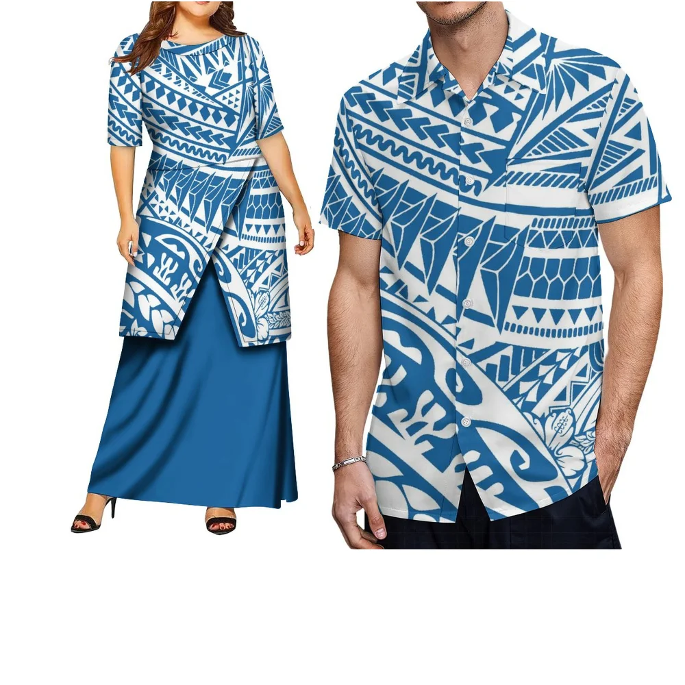Polynesian Summer Party Women'S Long Puletasi Dresses Men'S Shirts And Tops Custom-Made Couple Outfits Two-Piece Sets
Polynesian Summer Party Women'S Long Puletasi Dresses Men'S Shirts And Tops Custom-Made Couple Outfits Two-Piece Sets