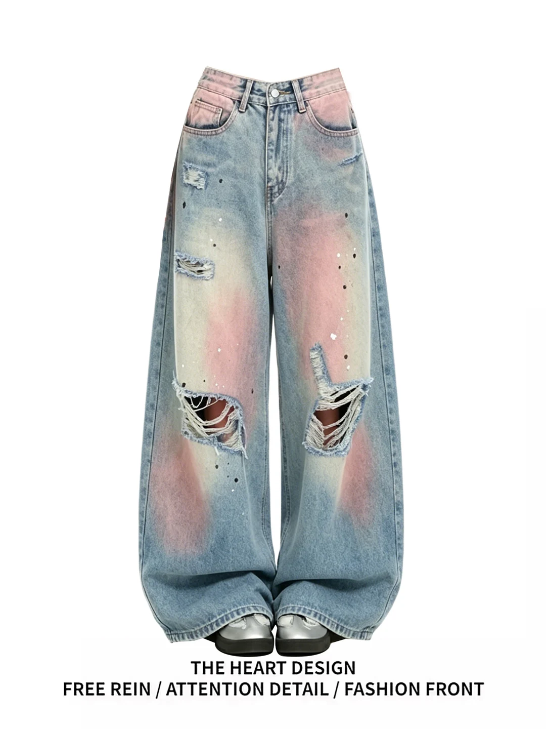 Retro American Washed Denim Wide Leg Jeans Women High Waist Drape Straight Floor-Length Pants Casual Blue Jeans
Retro American Washed Denim Wide Leg Jeans Women High Waist Drape Straight Floor-Length Pants Casual Blue Jeans