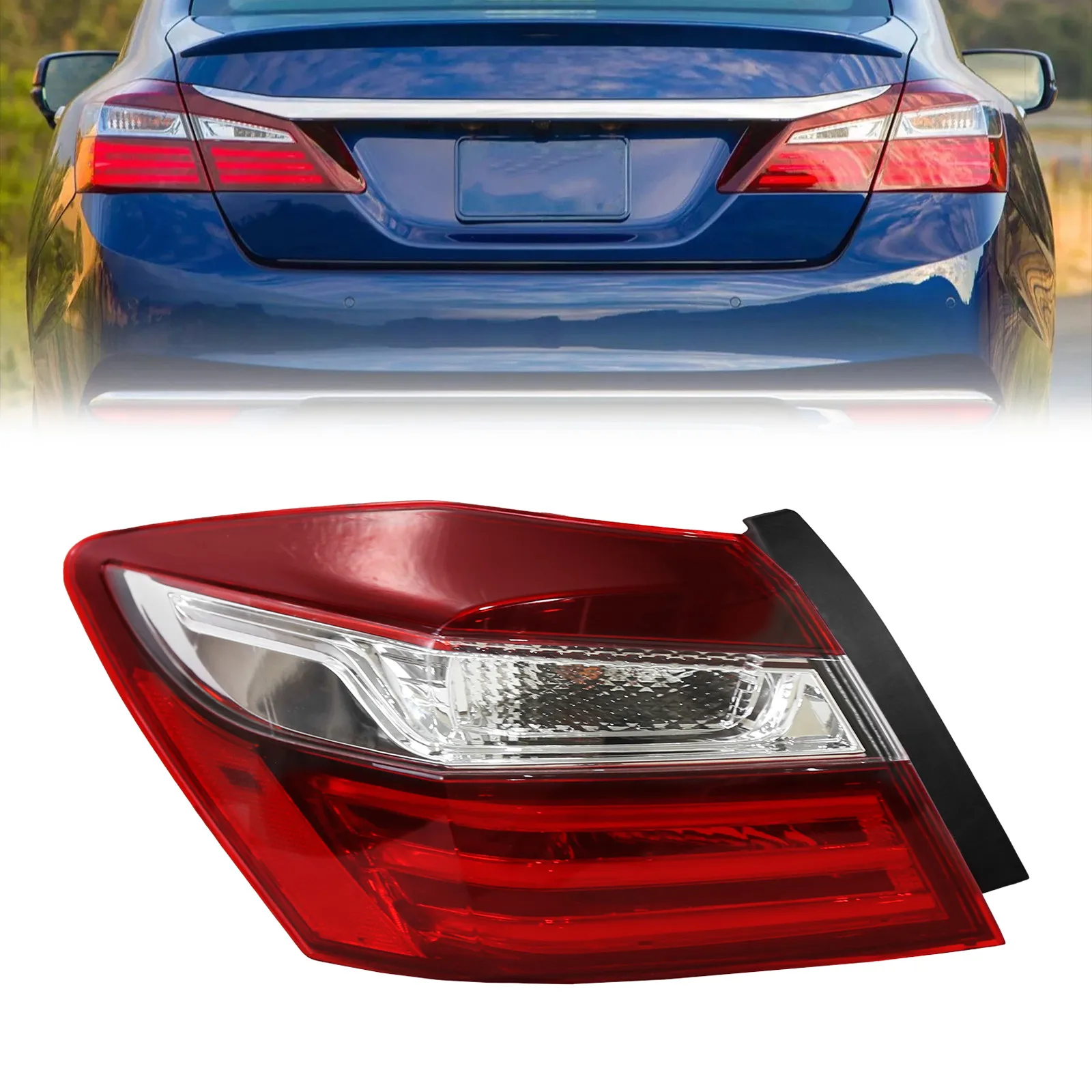 LED Rear Outer Left Driver Tail Light For Honda Accord 2016-2017 33550T2AA21
LED Rear Outer Left Driver Tail Light For Honda Accord 2016-2017 33550T2AA21
