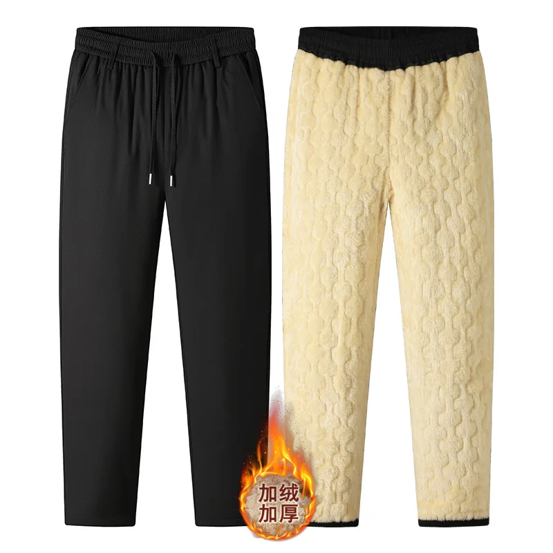 Men Plush Thick Fleece Sweatpant Outdoor Waterproof Oversized Pants Winter Casual Warm Cotton Pants Lambswool Thermal Trousers
Men Plush Thick Fleece Sweatpant Outdoor Waterproof Oversized Pants Winter Casual Warm Cotton Pants Lambswool Thermal Trousers