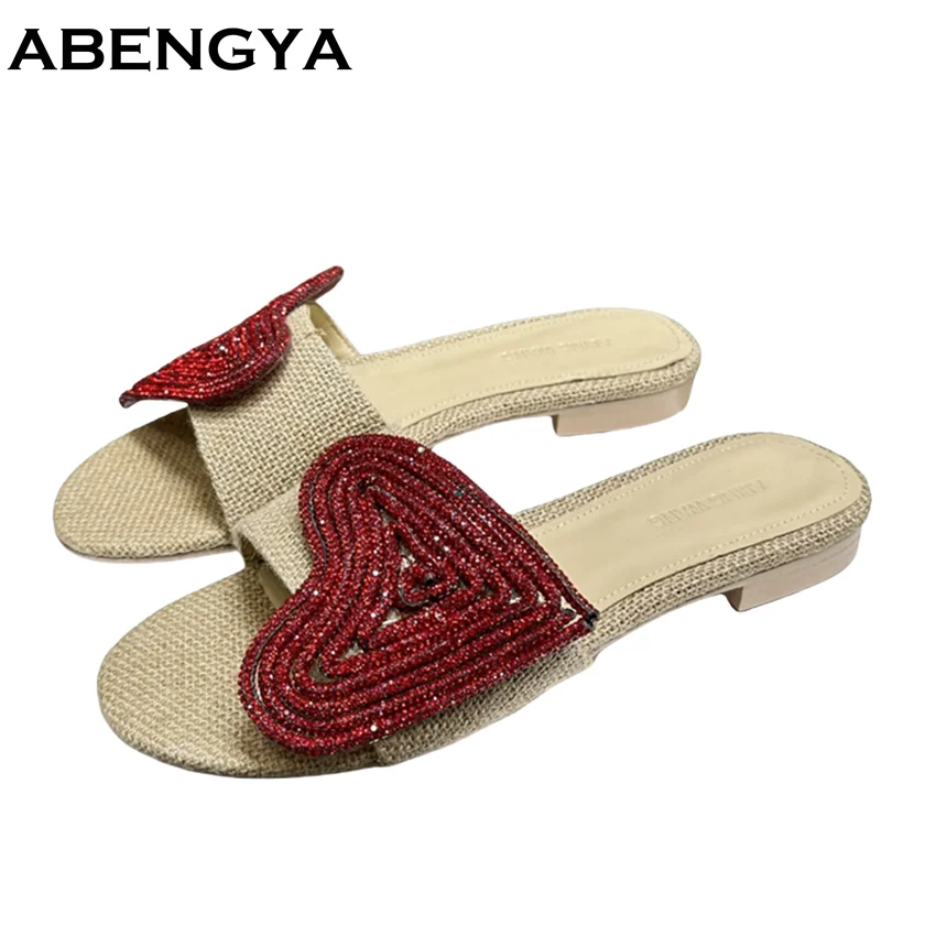 Summer Blingbling Crystal Slippers Women Open Toe Rhinestone Flats Mules Ladies Fashion Party Dress Slides Shoes Female 2025
Summer Blingbling Crystal Slippers Women Open Toe Rhinestone Flats Mules Ladies Fashion Party Dress Slides Shoes Female 2025