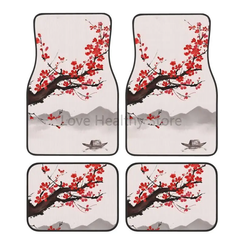 Японские автомобильные коврики Sakura Cherry Blossoms из 4-х шт. Универсальные автомобильные передние и задние коврики для ног с нескользящей подложкой для любой погоды
Японские автомобильные коврики Sakura Cherry Blossoms из 4-х шт. Универсальные автомобильные передние и задние коврики для ног с нескользящей подложкой для любой погоды