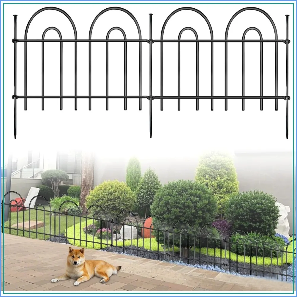 45ft Animal Barrier Fence, 32 Panels No Dig for Dogs, Rustproof Metal Arched Garden Edging
45ft Animal Barrier Fence, 32 Panels No Dig for Dogs, Rustproof Metal Arched Garden Edging