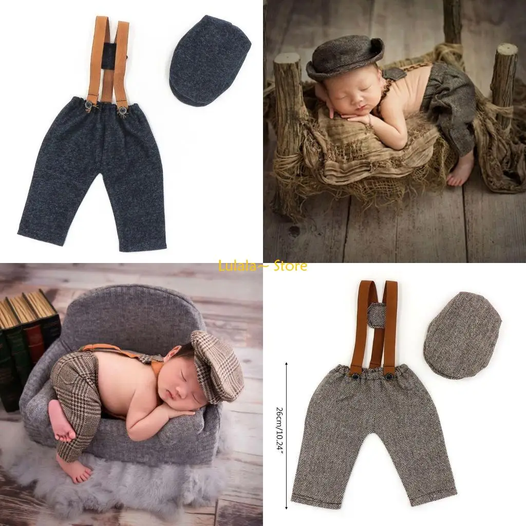 Y4QA 2 Pcs/Set Baby Boy Girl Overalls Romper Hat Set Newborn Photography Props Outfit
Y4QA 2 Pcs/Set Baby Boy Girl Overalls Romper Hat Set Newborn Photography Props Outfit