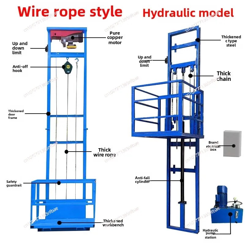 Hydraulic Lift Freight Elevator Small Lift Household Electric Platform Lift Customized Double Track Workshop Lifting Platform
Hydraulic Lift Freight Elevator Small Lift Household Electric Platform Lift Customized Double Track Workshop Lifting Platform