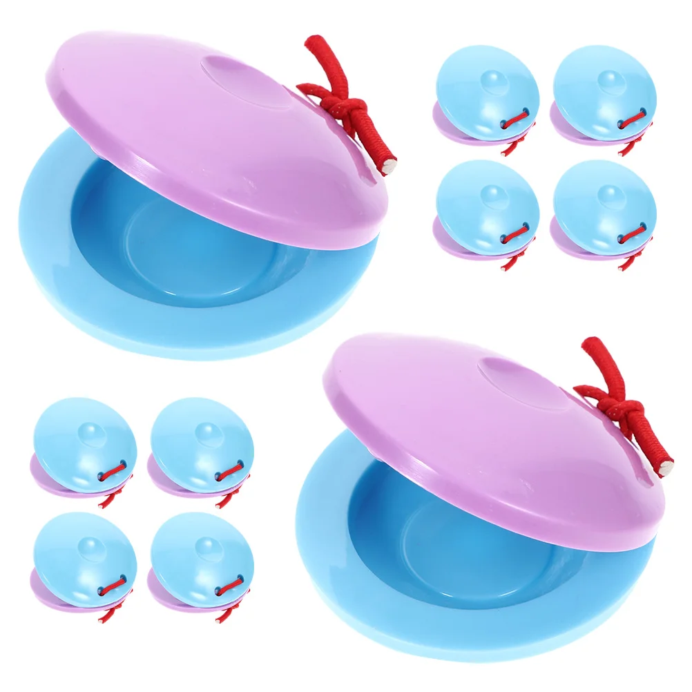 10 Pcs Kids Musical Instruments Plastic Round Dance Board Percussion Castanets Small Mini Finger for Preschool
10 Pcs Kids Musical Instruments Plastic Round Dance Board Percussion Castanets Small Mini Finger for Preschool