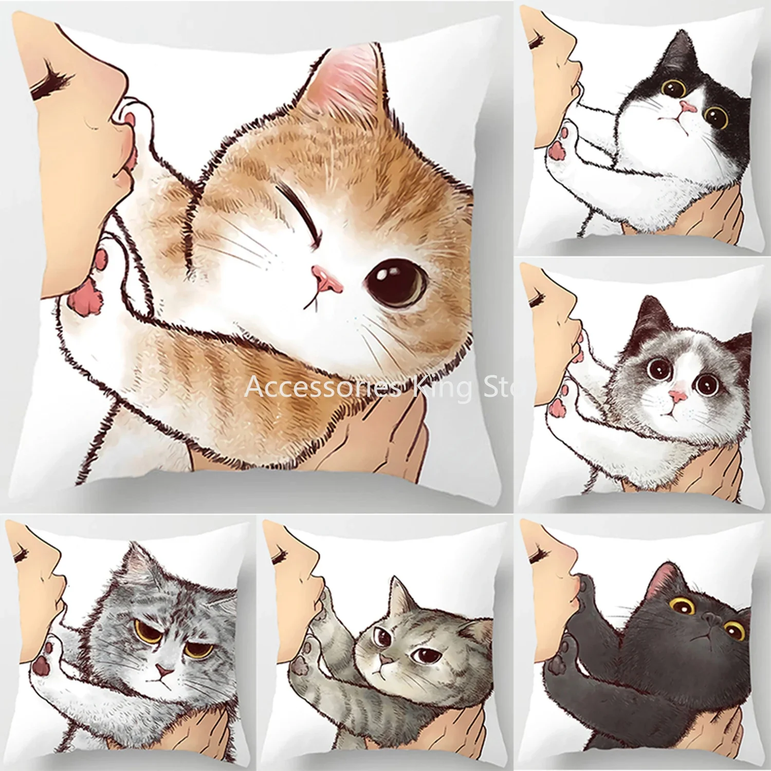 45x45cm Cute Pet Fold Cat Coushion Cover Printing Pillowcase Home Sofa Car Decoration Pillowcase for Home Dcor Gifts
45x45cm Cute Pet Fold Cat Coushion Cover Printing Pillowcase Home Sofa Car Decoration Pillowcase for Home Dcor Gifts