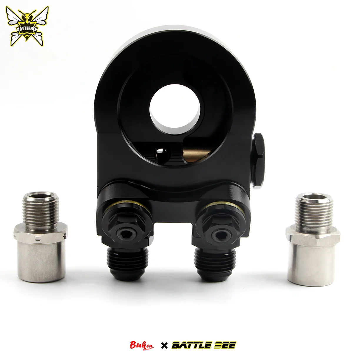 BATTLE BEE M20x1.5 3/4-16 Engine Oil Cooler Adapter Universal Racing Thermostat Model Elevation BB-OFA-015
BATTLE BEE M20x1.5 3/4-16 Engine Oil Cooler Adapter Universal Racing Thermostat Model Elevation BB-OFA-015