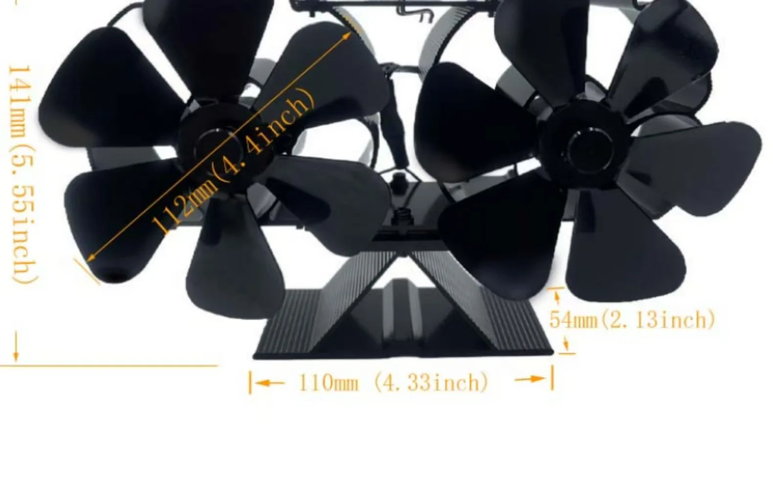 Вентилятор дровяной печи с тепловым питанием, двойной бесшумный двигатель, 4 лопасти, неэлектрический тепловой вентилятор для камина
Вентилятор дровяной печи с тепловым питанием, двойной бесшумный двигатель, 4 лопасти, неэлектрический тепловой вентилятор для камина