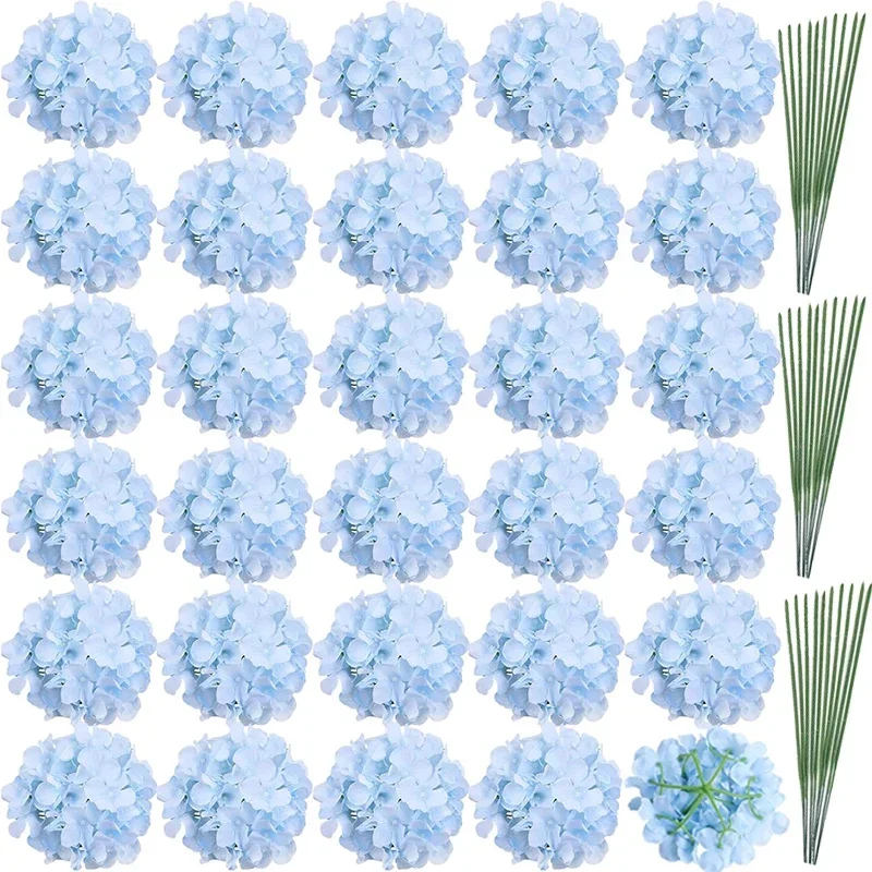30pcs Artificial Hydrangea Silk Flower Heads with Stems Fake Hydrangea Flowers for Wedding Centerpiece Home Party Decoration
30pcs Artificial Hydrangea Silk Flower Heads with Stems Fake Hydrangea Flowers for Wedding Centerpiece Home Party Decoration