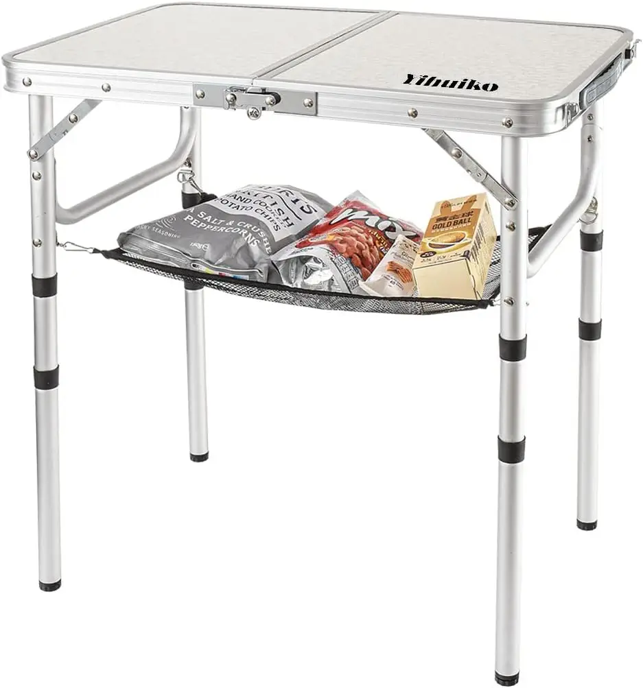 Folding Camping Table with Adjustable Height, 23.6" x 15.8" Portable Lightweight Aluminum Legs for Outdoor Camp, Picnic, Beach
Folding Camping Table with Adjustable Height, 23.6" x 15.8" Portable Lightweight Aluminum Legs for Outdoor Camp, Picnic, Beach