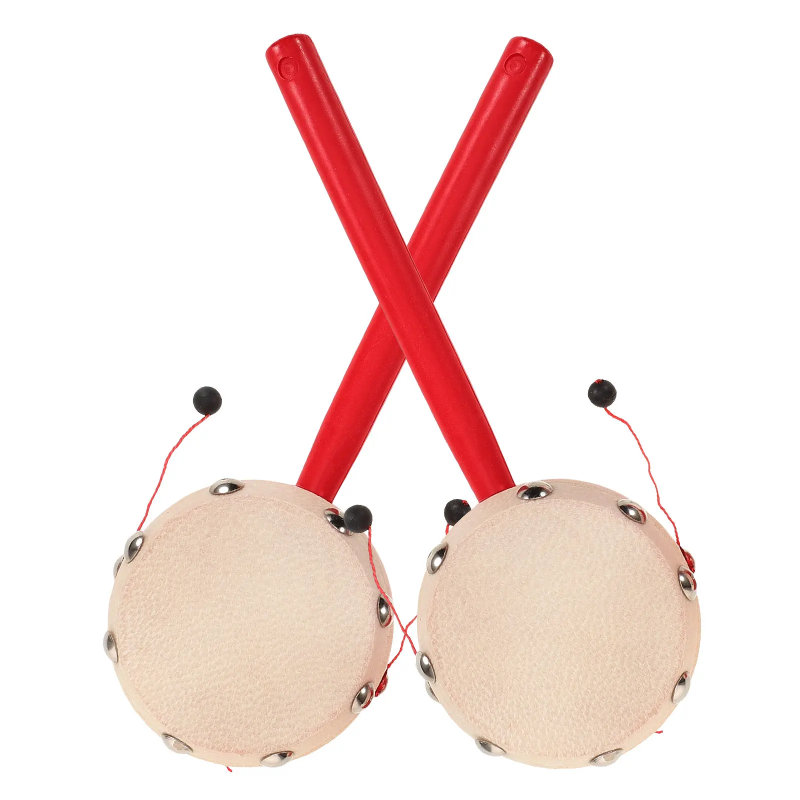 2pcs Rattle Drum Wooden Handle Shaking Musical Instrument For Baby Kids Portable Lightweight Chinese Traditional
2pcs Rattle Drum Wooden Handle Shaking Musical Instrument For Baby Kids Portable Lightweight Chinese Traditional