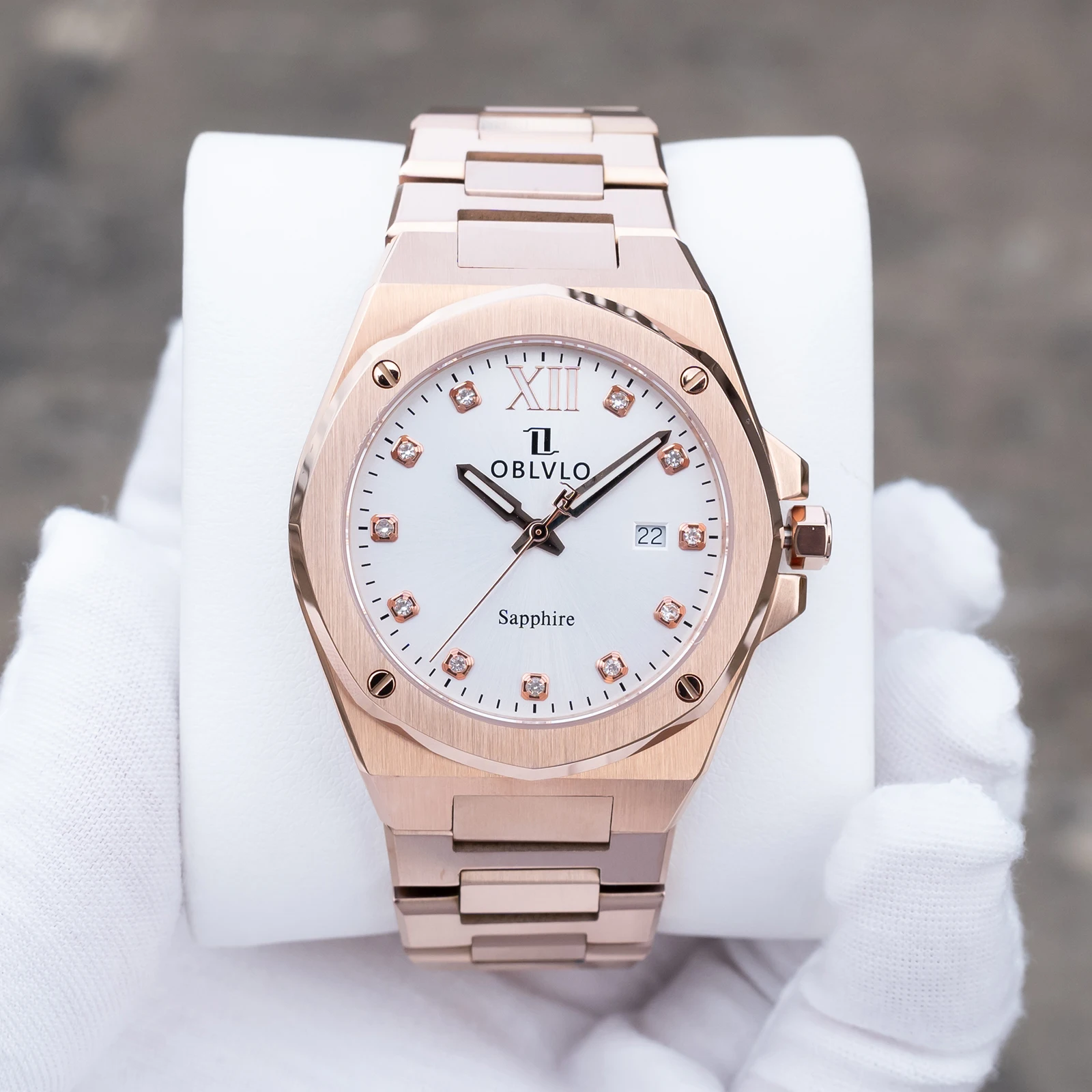 OBLVLO Men Quartz Watch Vintage Couple Women Wristwatch 5ATM Waterproof Sapphire Luminous Ronda 505 Mov
OBLVLO Men Quartz Watch Vintage Couple Women Wristwatch 5ATM Waterproof Sapphire Luminous Ronda 505 Mov