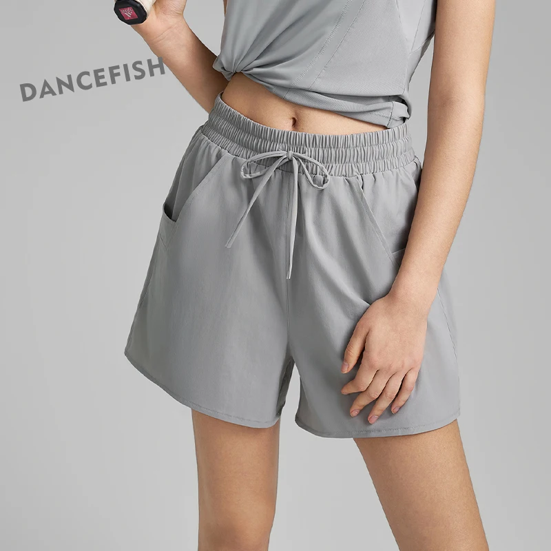 DANCEFISH Anti-glare Yoga Shorts Fake Two-piece Quick-drying Sportswear Women's Loose Pocket Fitness Pants
DANCEFISH Anti-glare Yoga Shorts Fake Two-piece Quick-drying Sportswear Women's Loose Pocket Fitness Pants