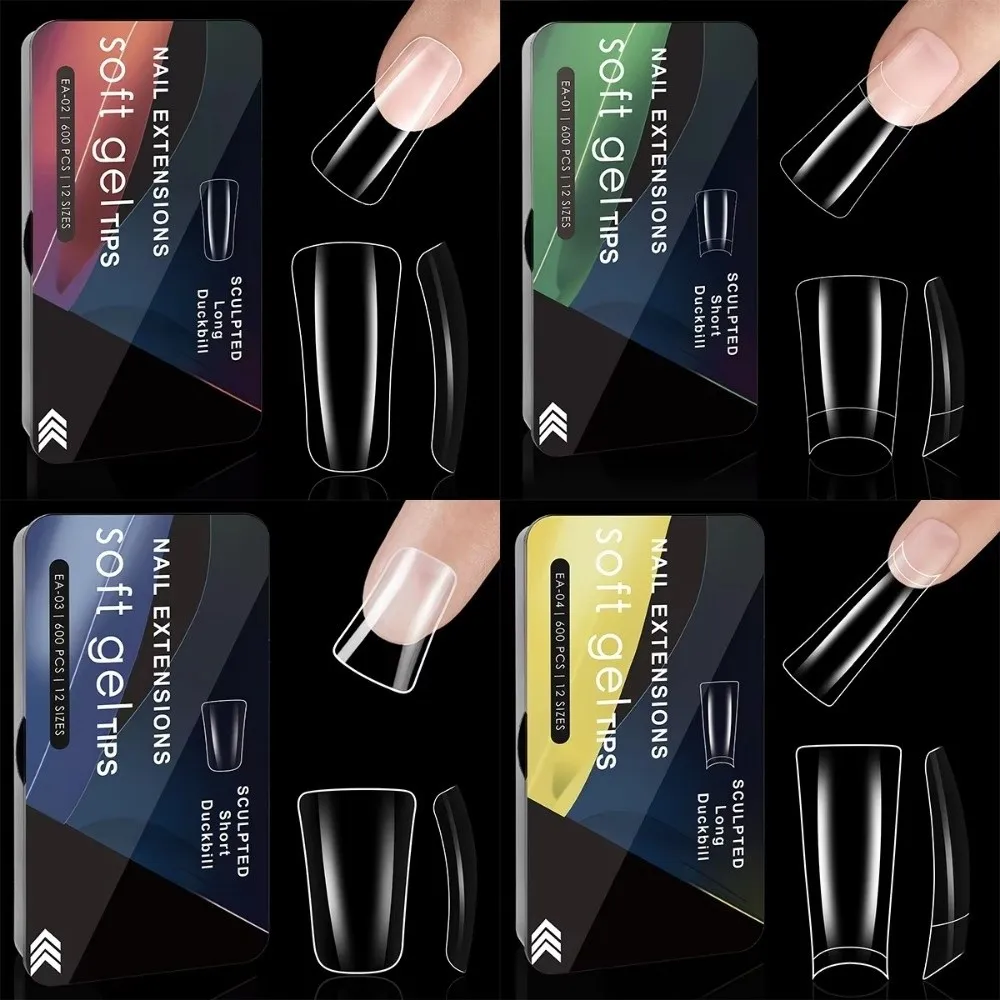 600PCS 2025 Clear False Nails Tips Acrylic Half Full Cover Fake Nails Duckbill Shaped Gel Nail Tips Manicure Tools
600PCS 2025 Clear False Nails Tips Acrylic Half Full Cover Fake Nails Duckbill Shaped Gel Nail Tips Manicure Tools