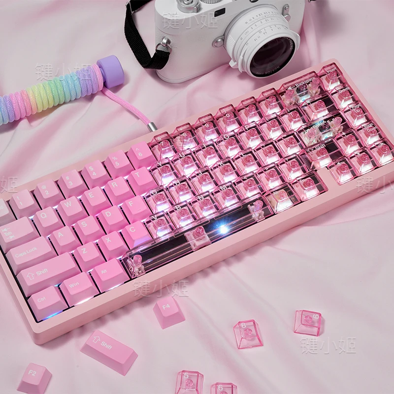 Rouge keycap PBT сублимационный + оригинальный прозрачный колпачок для клавиатуры ПК 68/86/98 Mega lion/atk68
Rouge keycap PBT сублимационный + оригинальный прозрачный колпачок для клавиатуры ПК 68/86/98 Mega lion/atk68