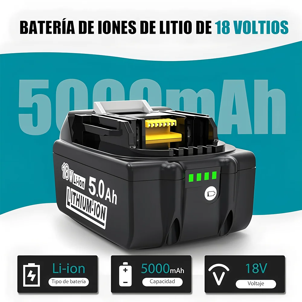 18V Battery for makita BL1860 BL1850B BL1850 BL1840 BL1830 screwdriver battery & charger 18v Replacement Power Tool Batteries.
18V Battery for makita BL1860 BL1850B BL1850 BL1840 BL1830 screwdriver battery & charger 18v Replacement Power Tool Batteries.