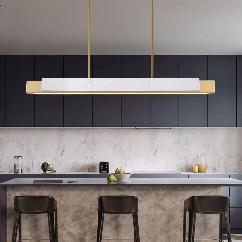 Luxury Modern Marble Chandelier Art Decor Lighting Minimalist Long Strip Kitchen Table Bar LED Hanging Lamp Lustres Fixture
Luxury Modern Marble Chandelier Art Decor Lighting Minimalist Long Strip Kitchen Table Bar LED Hanging Lamp Lustres Fixture