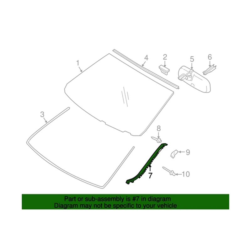 Car Front Right Side Exterior Molding Windshield A Pillar Trim Strip For Lexus IS250 IS300 2006-2013 75551-53020 Parts
Car Front Right Side Exterior Molding Windshield A Pillar Trim Strip For Lexus IS250 IS300 2006-2013 75551-53020 Parts