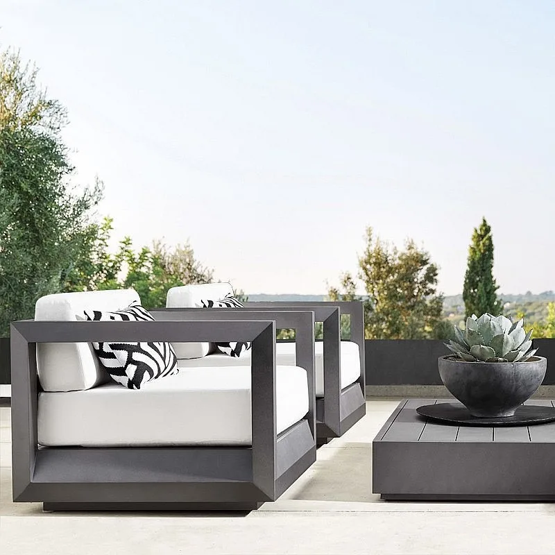 Outdoor aluminum alloy leisure sofa courtyard waterproof sunscreen villa hotel homestay agritainment creative sofa combination
Outdoor aluminum alloy leisure sofa courtyard waterproof sunscreen villa hotel homestay agritainment creative sofa combination