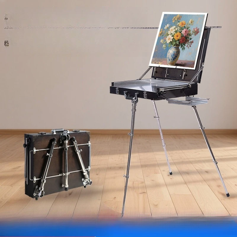 HXL Aluminum Alloy Painting Box Multifunctional Folding Sketch Oil Painting Stand Portable Painting Box Rack
HXL Aluminum Alloy Painting Box Multifunctional Folding Sketch Oil Painting Stand Portable Painting Box Rack