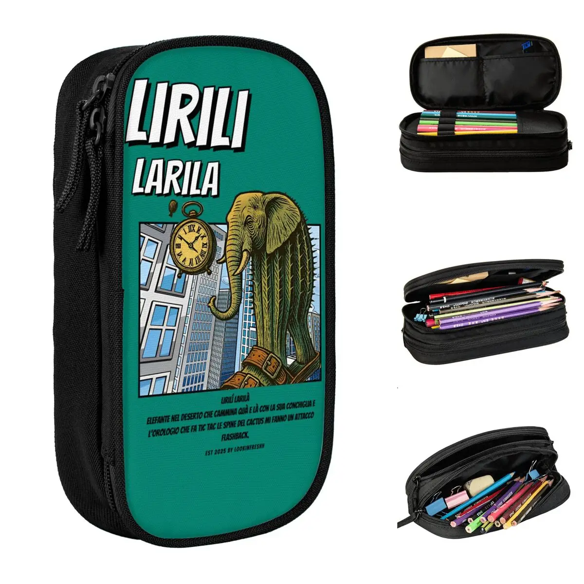 Lirili Larila Comic Style Pencil Case Italian Brainrot Girls Boys Cute Pencil Box Custom School Pencil Cases Supplies
Lirili Larila Comic Style Pencil Case Italian Brainrot Girls Boys Cute Pencil Box Custom School Pencil Cases Supplies