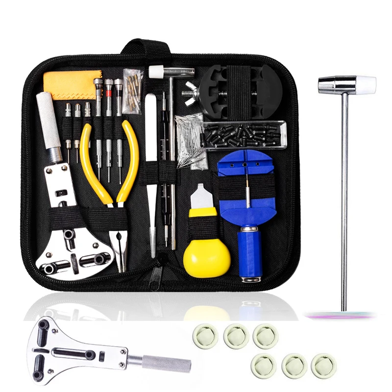 161pcs Watch Repair Kit Professional Watch Battery Replacement Tool Watch Link And Back Removal Tool Spring Bar Tools Set
161pcs Watch Repair Kit Professional Watch Battery Replacement Tool Watch Link And Back Removal Tool Spring Bar Tools Set