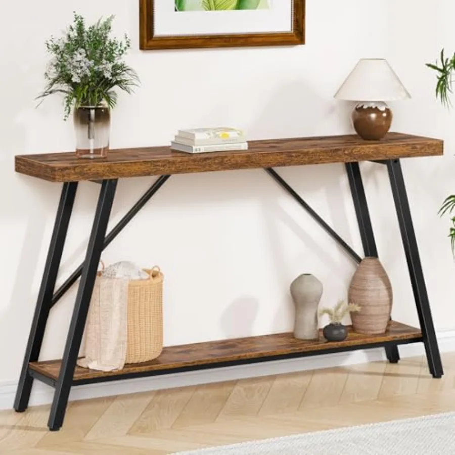 Entryway Table, 47.2" Long Console Table with 2 Tier Storage Shelf, Sofa Table Behind Couch, Extra Large Entry Table for Entryw
Entryway Table, 47.2" Long Console Table with 2 Tier Storage Shelf, Sofa Table Behind Couch, Extra Large Entry Table for Entryw
