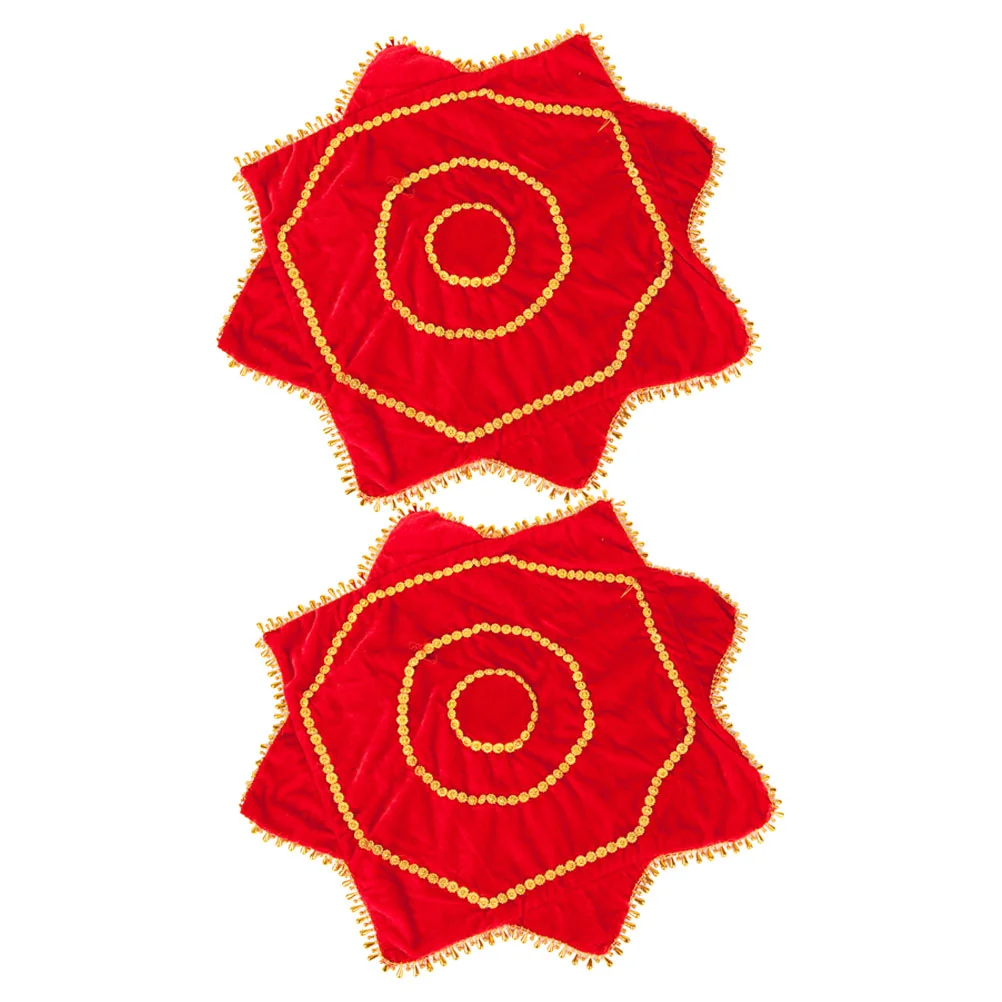 2 Pcs Octagonal Towel Dance Handkerchief Towels Red Golden Velvet Daning Performance Vintage Props
2 Pcs Octagonal Towel Dance Handkerchief Towels Red Golden Velvet Daning Performance Vintage Props