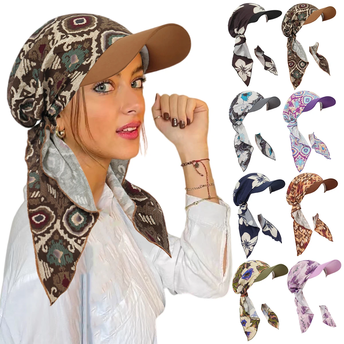 Fashion Print Muslim Hijab Caps With Brim Outdoor Cycling Women Baseball Cap Wrap Head Ramadan Ladies Headwear Turban Bonnet
Fashion Print Muslim Hijab Caps With Brim Outdoor Cycling Women Baseball Cap Wrap Head Ramadan Ladies Headwear Turban Bonnet