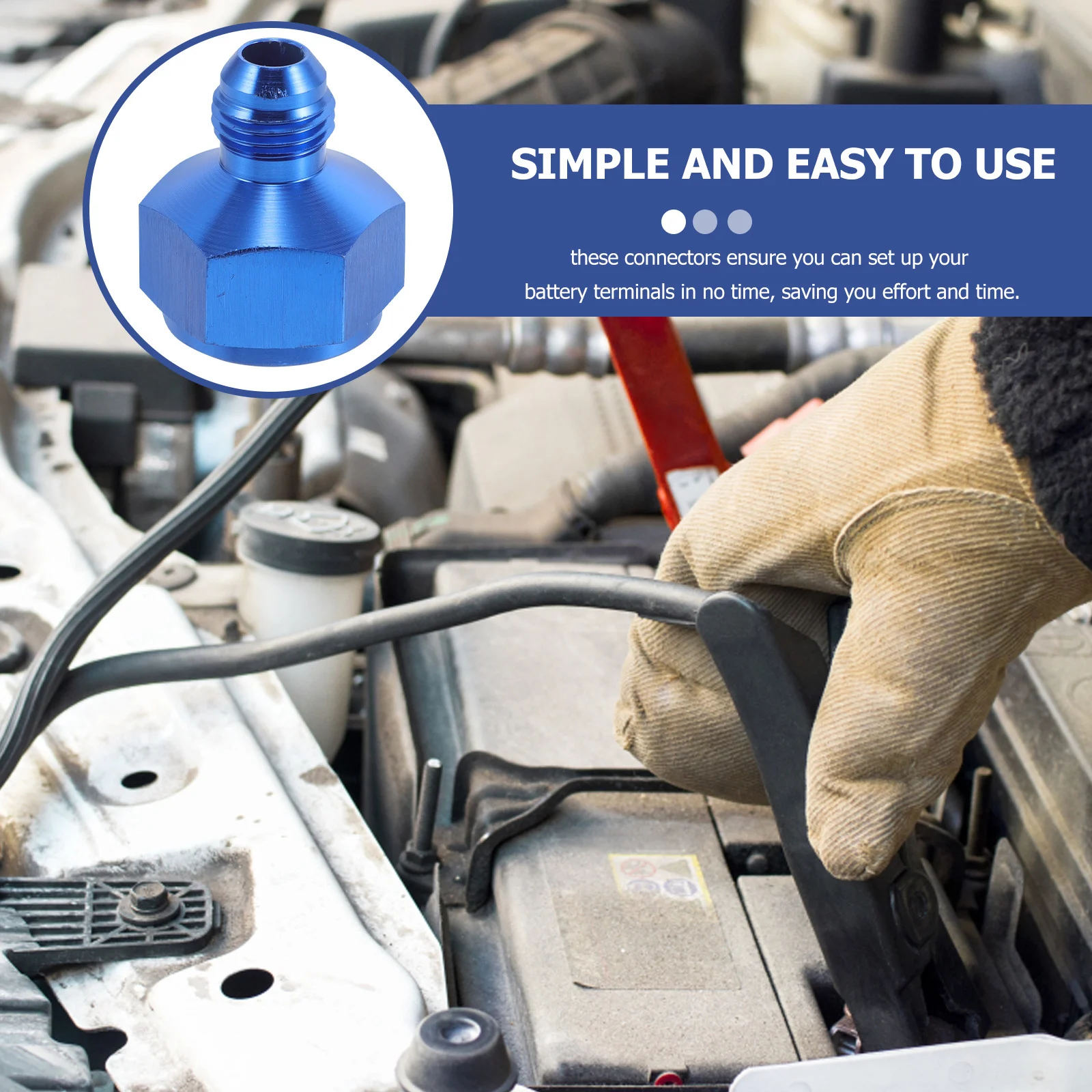 Transmission Cooler Connector Blue Aluminum An Fitting Adapter 10an Female to 6an Male Conversion for Automotive Oil Cooler
Transmission Cooler Connector Blue Aluminum An Fitting Adapter 10an Female to 6an Male Conversion for Automotive Oil Cooler