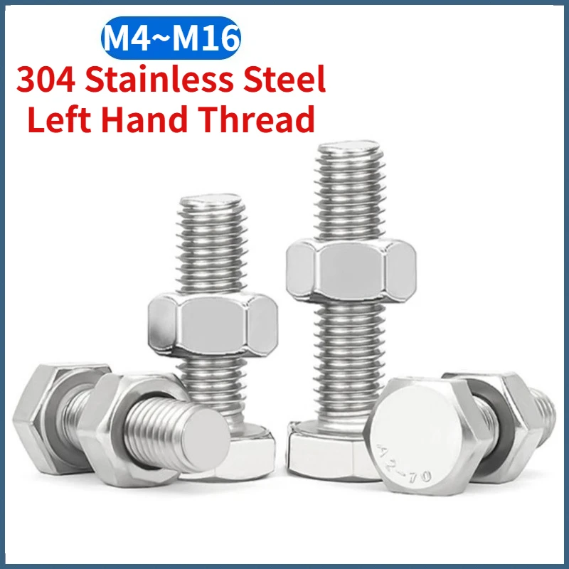 Beicai Left Hand Thread Hexagon Screws And Hexagon Full Nuts Combination Set 304 A2 Stainless Steel M4 M5 M6 M8 M10 M12 M14 M16
Beicai Left Hand Thread Hexagon Screws And Hexagon Full Nuts Combination Set 304 A2 Stainless Steel M4 M5 M6 M8 M10 M12 M14 M16
