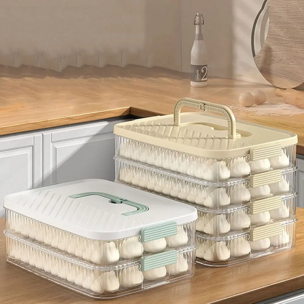 Plastic Frozen Dumpling Storage Box Large Capacity Fresh-keeping Dumpling Box Quick Freezing with Lid Wonton Storage Box
Plastic Frozen Dumpling Storage Box Large Capacity Fresh-keeping Dumpling Box Quick Freezing with Lid Wonton Storage Box