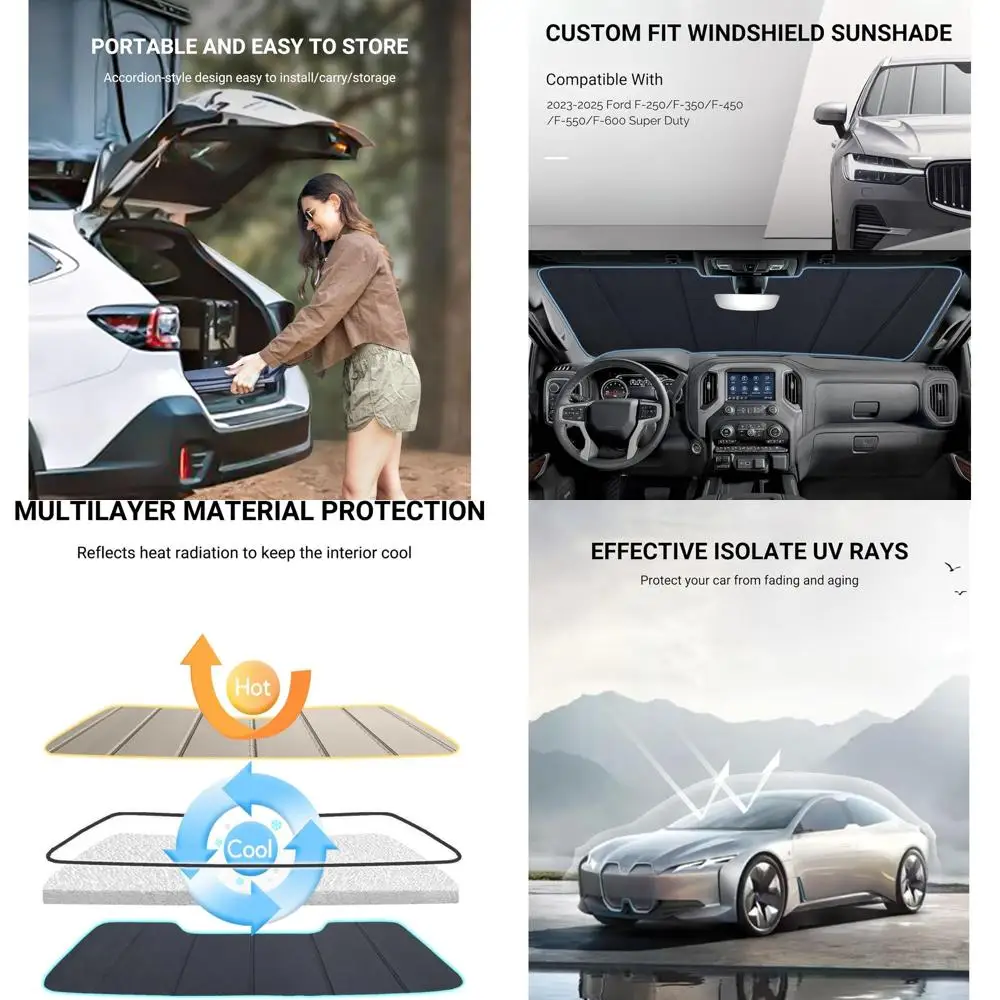 Front Window Sunshade for 2023-2025 Super Duty Trucks - Safeguard
Front Window Sunshade for 2023-2025 Super Duty Trucks - Safeguard