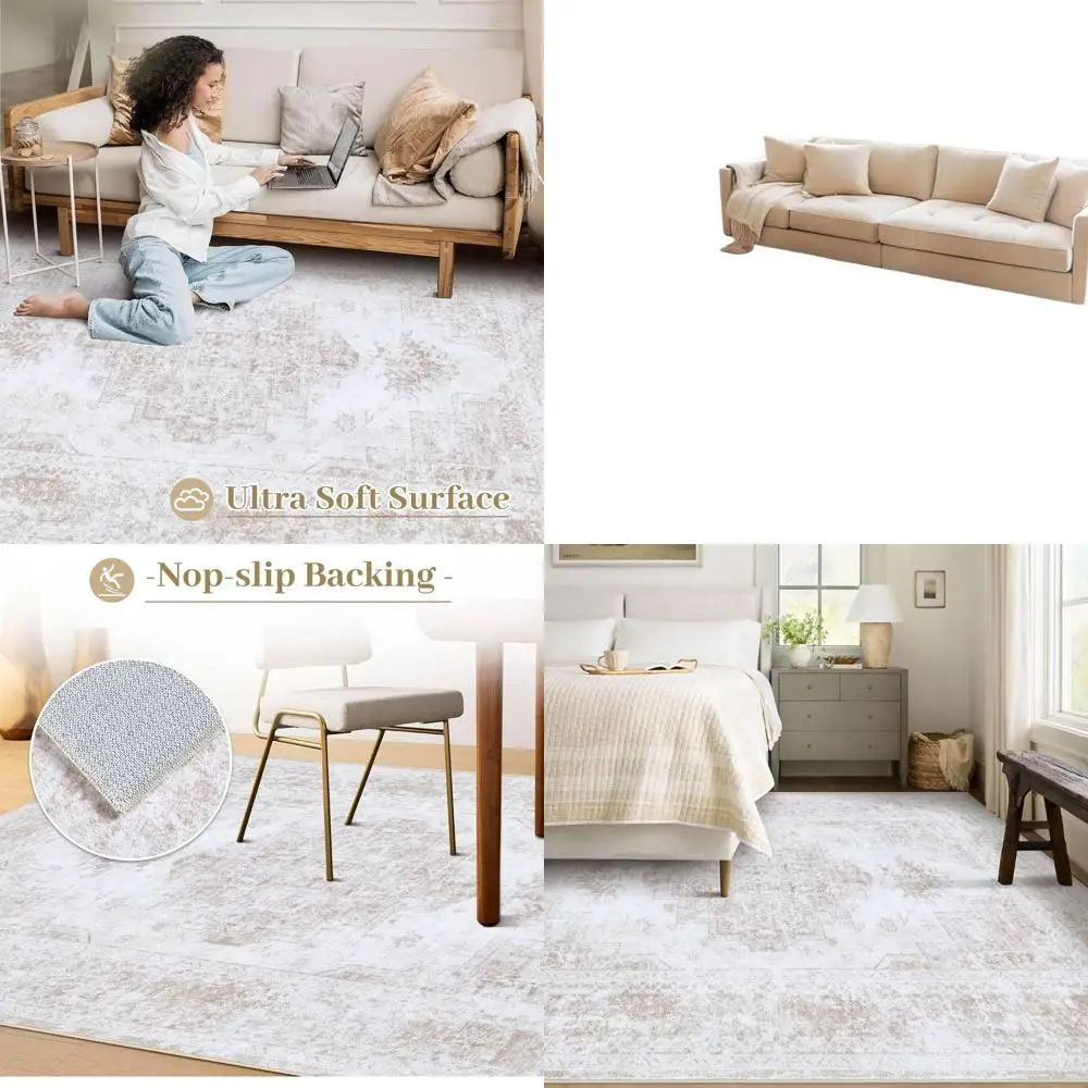 Винтажный ковер с эффектом потертости и узором в виде медальонов, 6x9 футов, машинная стирка, нескользящий, мягкий, с коротким ворсом, для гостиной, спальни, кухни, столовой
Винтажный ковер с эффектом потертости и узором в виде медальонов, 6x9 футов, машинная стирка, нескользящий, мягкий, с коротким ворсом, для гостиной, спальни, кухни, столовой